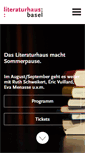 Mobile Screenshot of literaturhaus-basel.ch